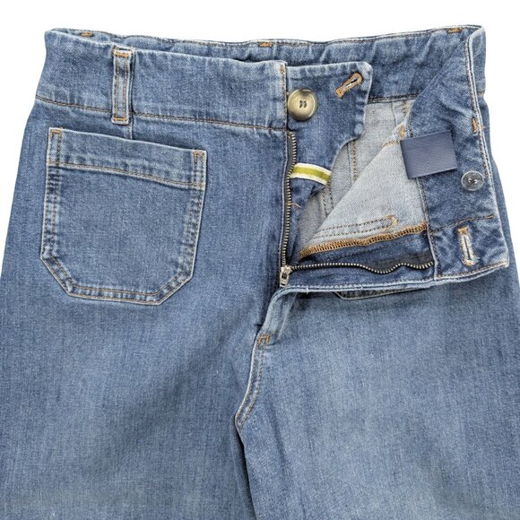 Pilcro Skipper Wide Leg Jeans Womens Blue High Rise Denim Size 28 - Picture 5 of 10